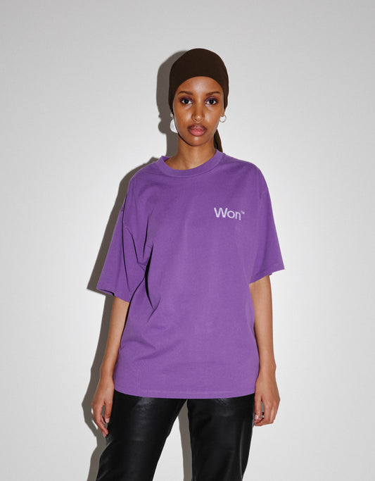 Won Hundred - T-shirt The Staff Tee W - Patrician Purple