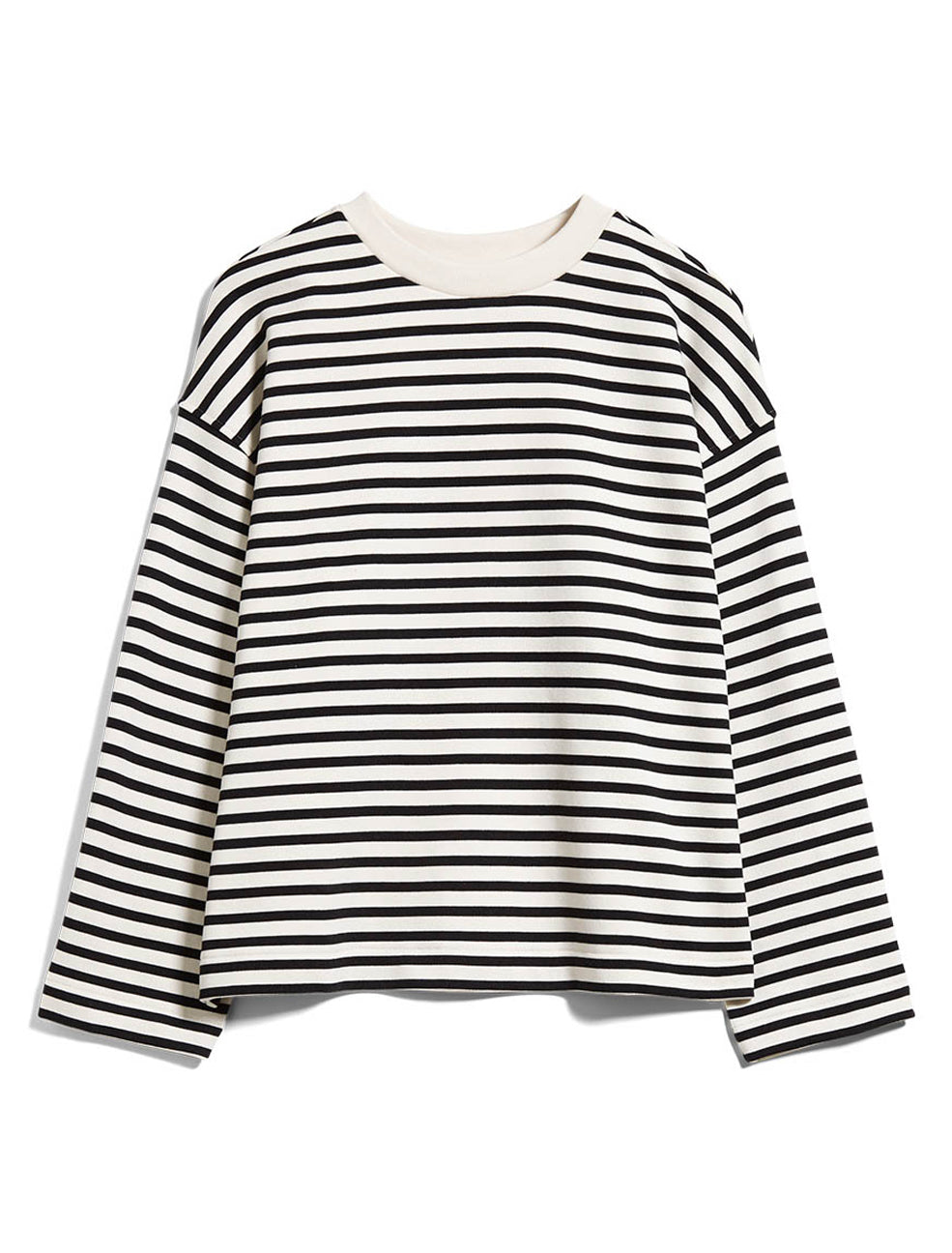 Armedangels - Sweatshirt Frankaa Stripe - Undyed / Black