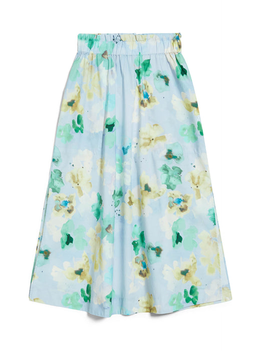 Armedangels - Skirt Aaimemi Aqua Floral - Morning Sky