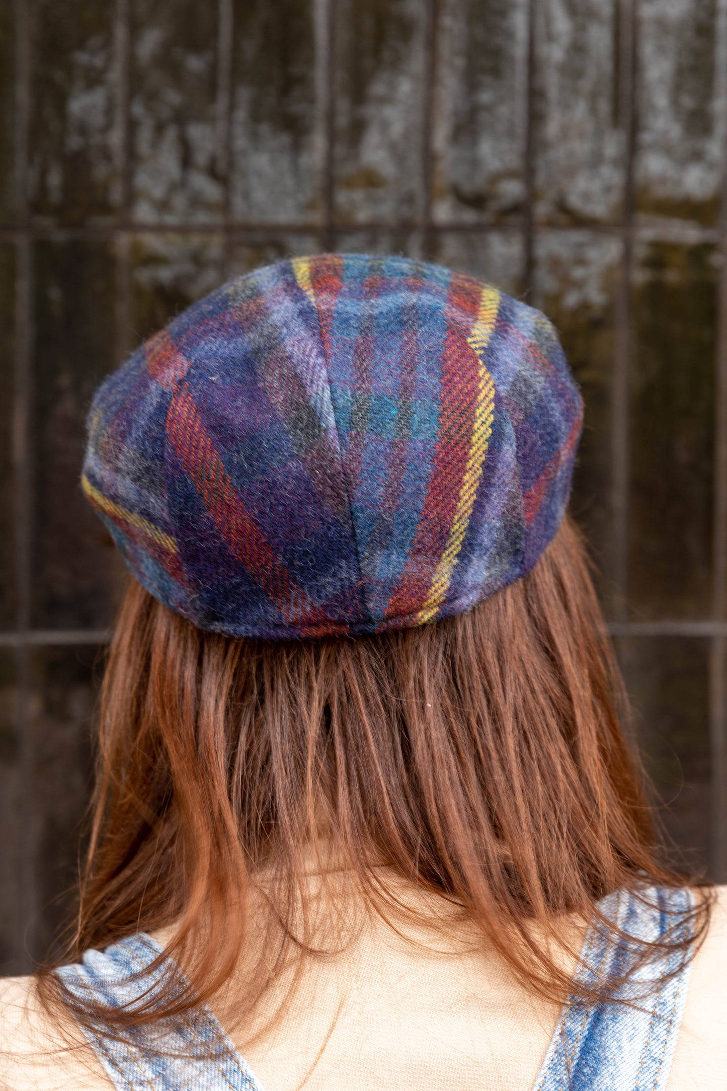 Flat Cap Blue Checked