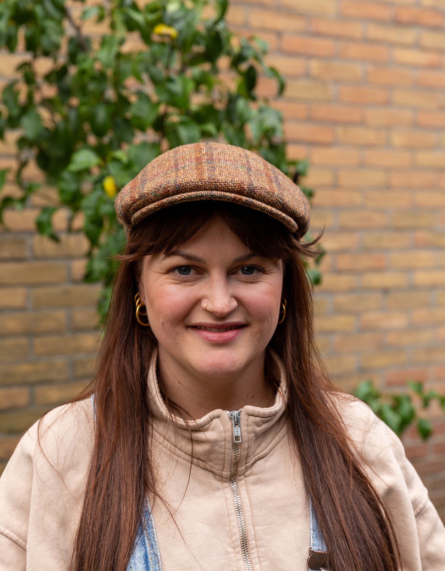 Flat Cap Blue Checked