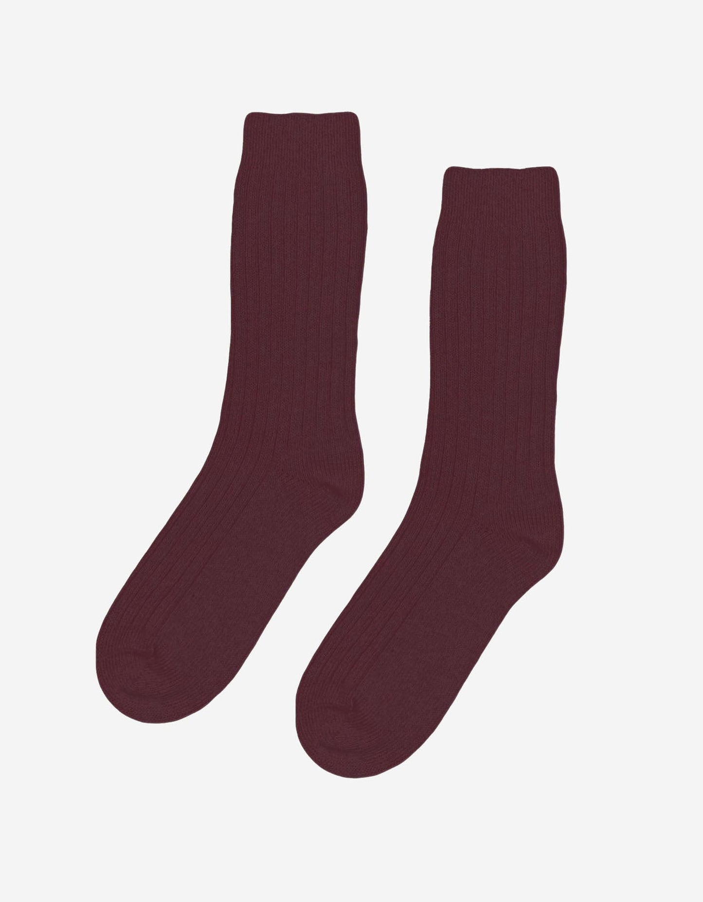 Merino Wool Socks - Oxblood Red