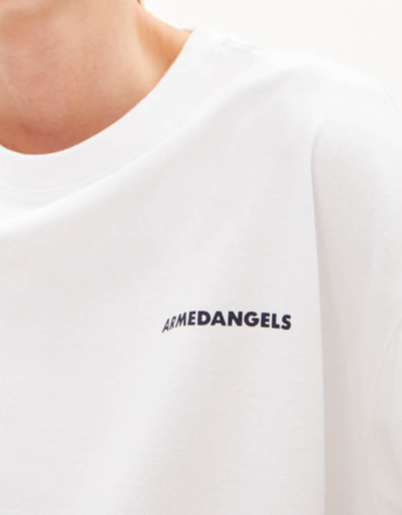 Armedangels - T-shirt Lauraa Floraa -White